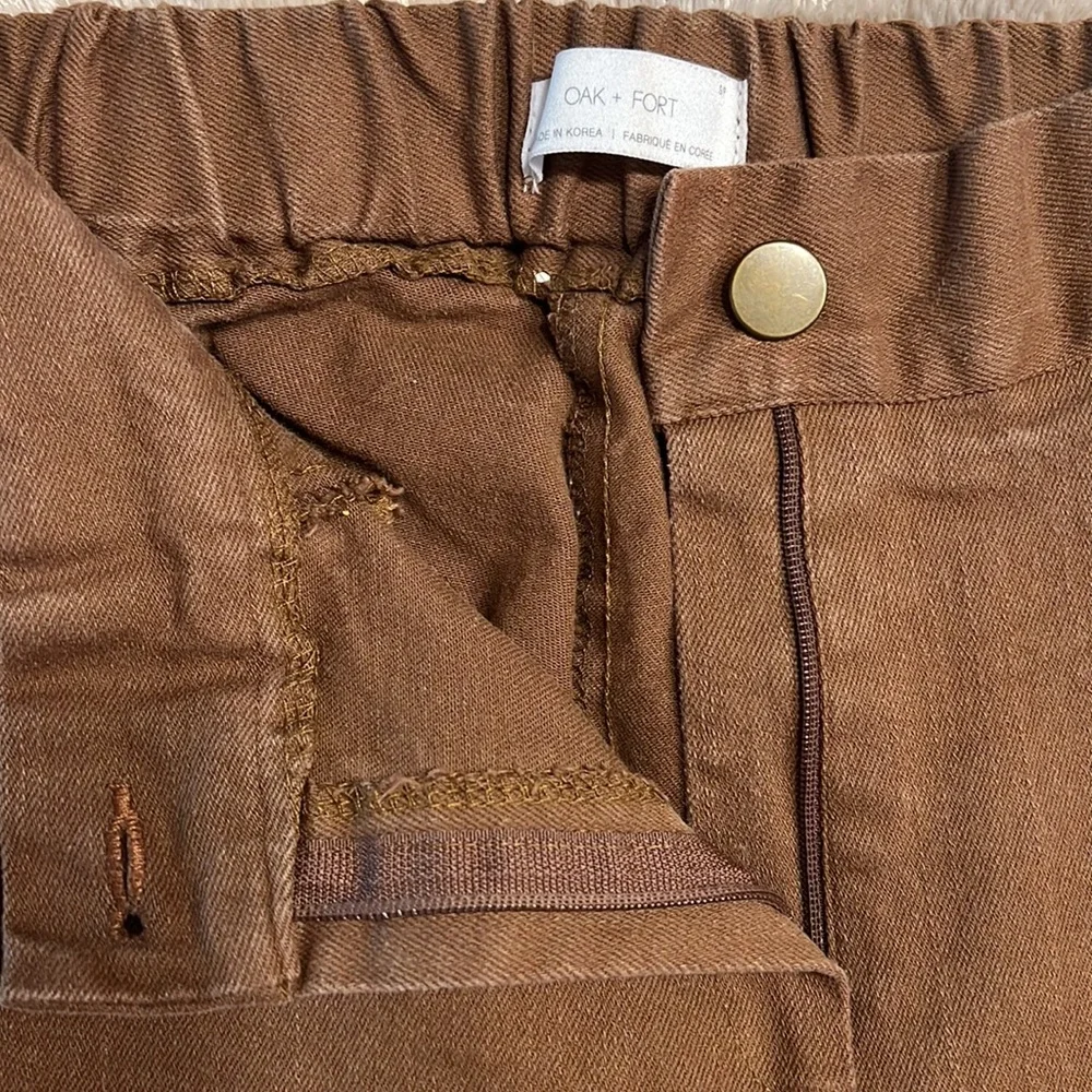 OAK + FORT 4218 Brown Pants - Picture 9 of 13